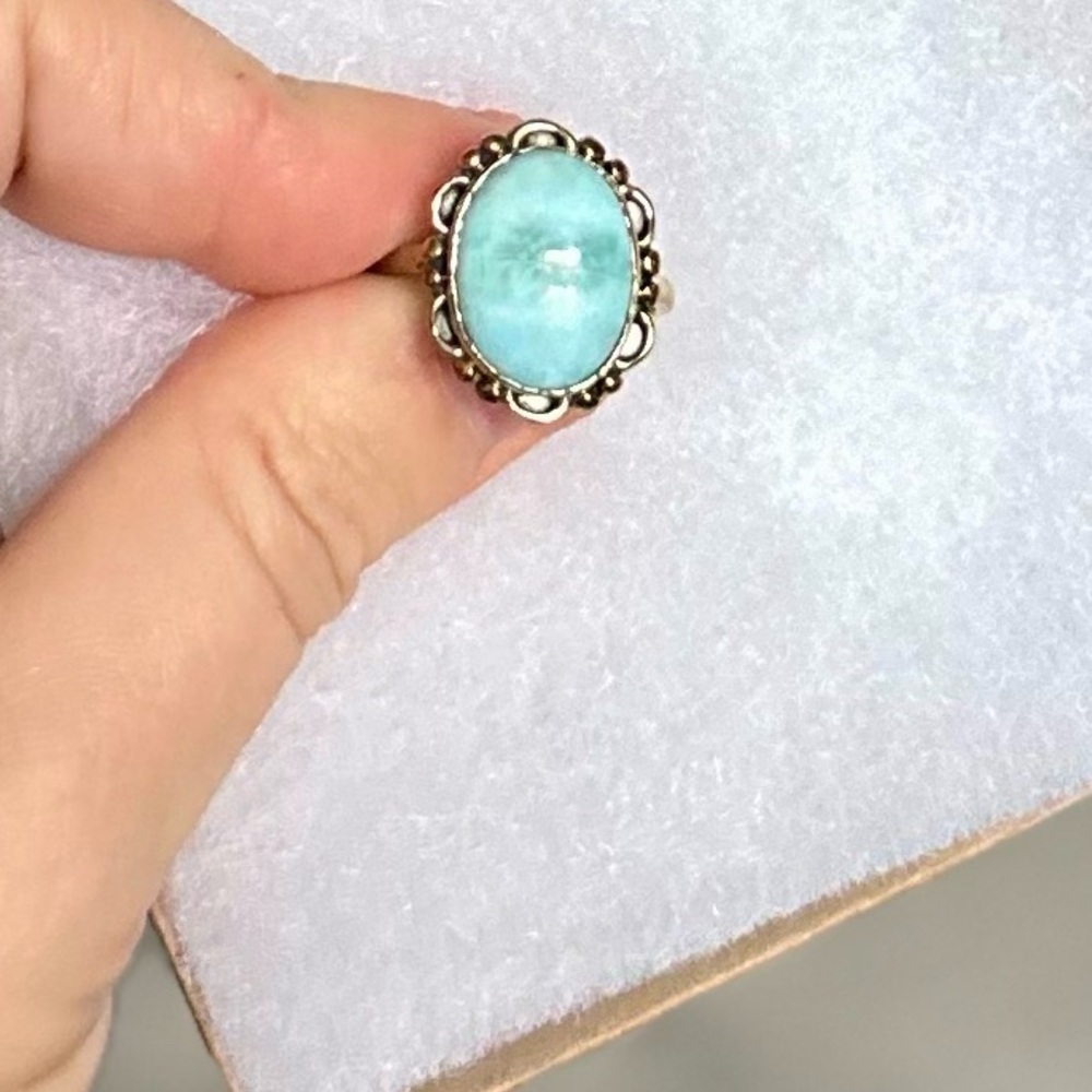 Sundance Turquoise Cabochon Ring NWT Artisan Boho Western Jewelry